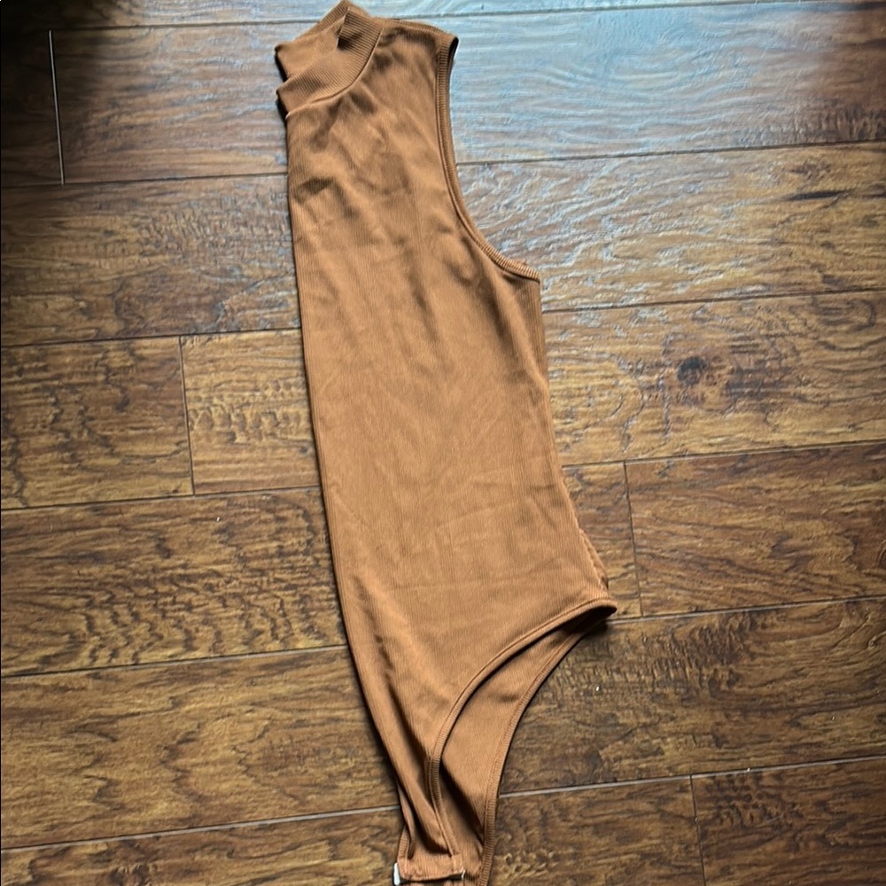 Sleeveless Burnt Orange body suit